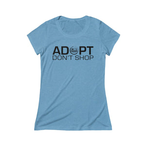 Adopt Don't Shop Triblend Tee - Black Dog Offroad