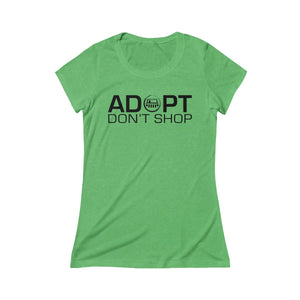 Adopt Don't Shop Triblend Tee - Black Dog Offroad