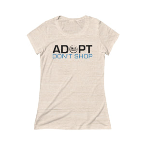 Adopt Don't Shop Triblend Tee - Black Dog Offroad