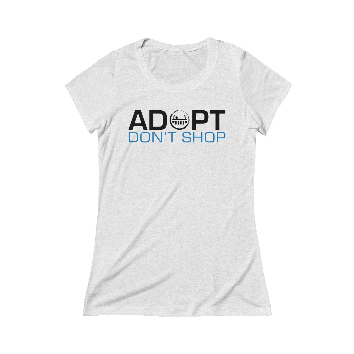 Adopt Don't Shop Triblend Tee - Black Dog Offroad