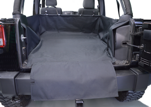 Dirtydog 4X4 Cargo Liner for Jeep Wrangler 2 Door - Black Dog Offroad