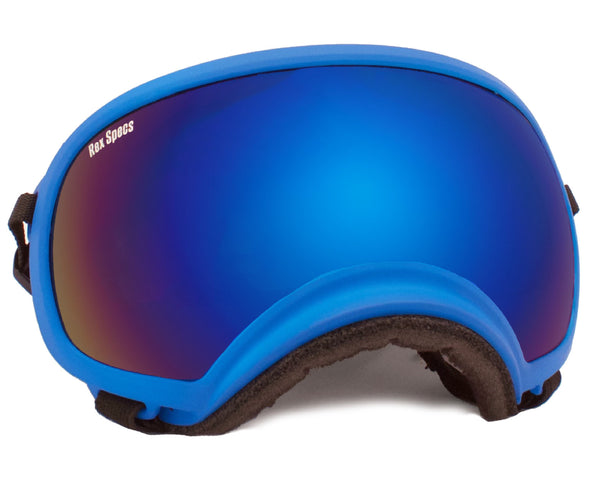 Rex Specs Dog Goggles X-Large - Blue - Black Dog Offroad