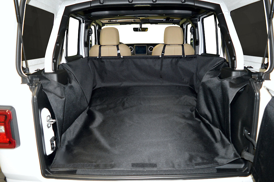 Dirtydog 4X4 Cargo Liner for Jeep Wrangler Unlimited 4 Door JL - Black Dog Offroad