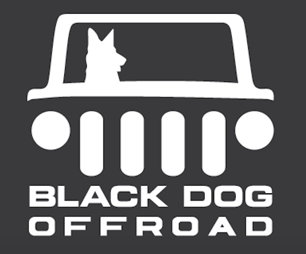 Black Dog Offroad Decal - White - Black Dog Offroad