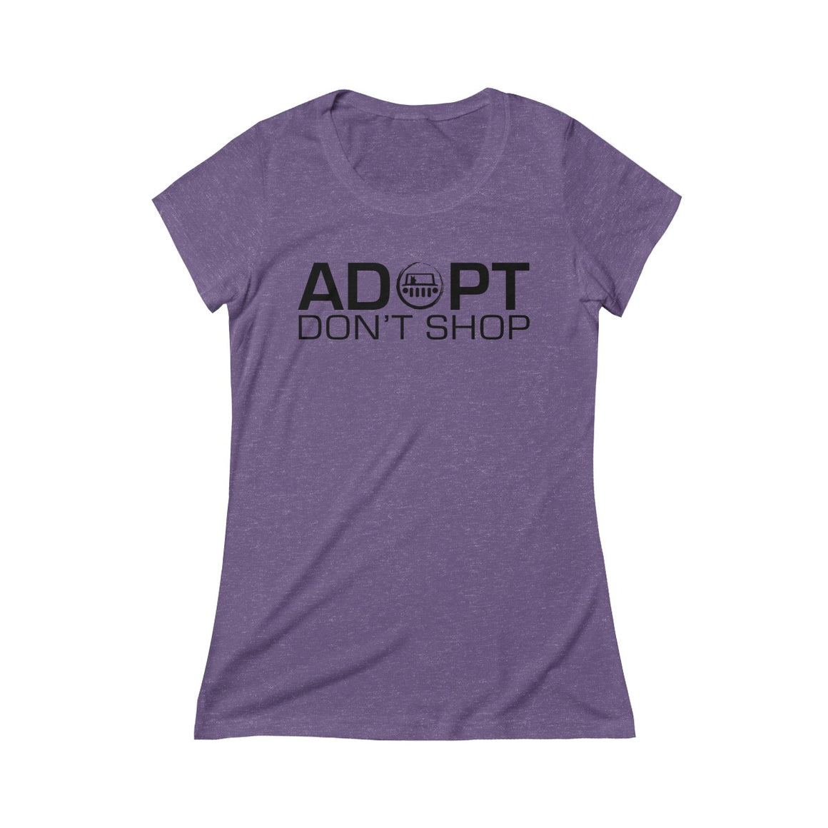 Adopt Don't Shop Triblend Tee - Black Dog Offroad